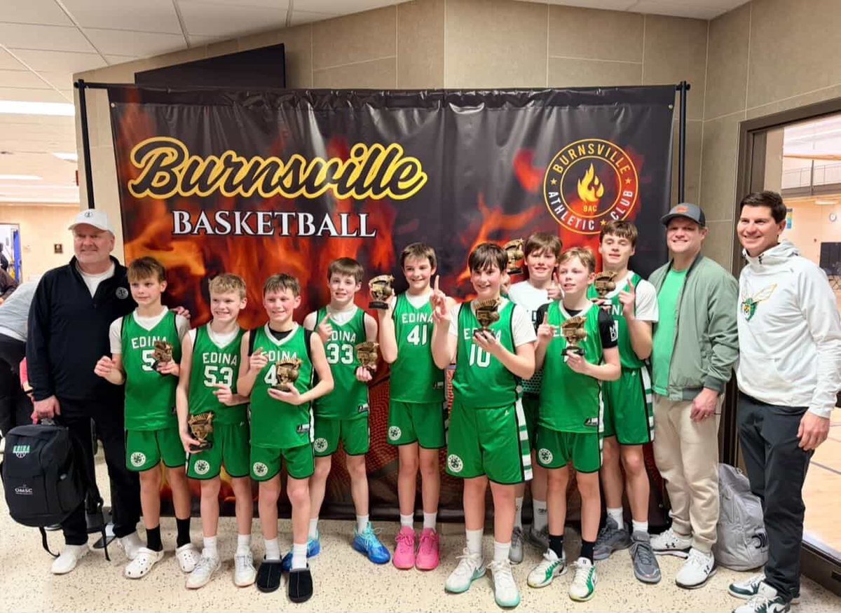edinabasketball's tweet photo. Edna B5 Black brought the heat and took 1st place in Burnsville this weekend. Hard work. Team ball. Championship finish! 🐝🏀🏆 https://t.co/Jt6rWgb2xF