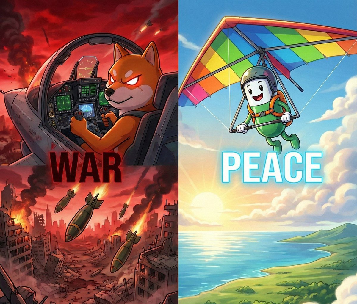 upcryptotraders's tweet photo. $Peace > War https://t.co/EohyUS4Qwe