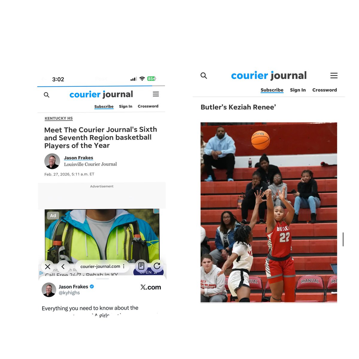 keziah_renee's tweet image. Thank you for the coverage @kyhighs‼️

#misskybasketball #playeroftheyear #baller