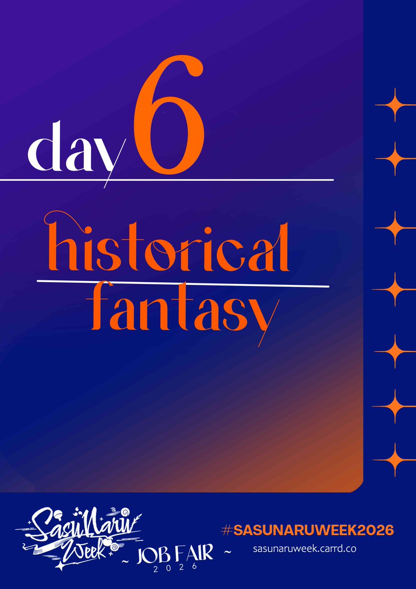sasunaruweek's tweet photo. Day 6 : Historical / Fantasy
If there are any posts that we haven't reposted yet, please let us know! It's okay if you can't upload it today, we will repost it even if it's late within a month! The most important thing is to share the fun during sasunaruweek! https://t.co/441MPJ6UXh