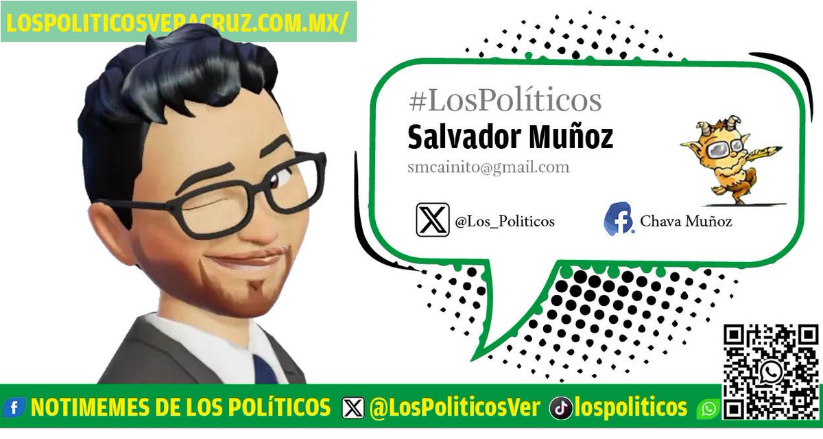 QUE DIOS LO AYUDE
Aquí no basta con decir que hay pluralidad familiar; ahora también hay intervención divina. Porque cuando la política se vuelve incómoda, no se discute, se encomienda. El caso Nahle es ya un subgénero
#LosPolíticos <a href="/Los_Politicos/">Salvador Muñoz</a> 
lospoliticosveracruz.com/?p=164921