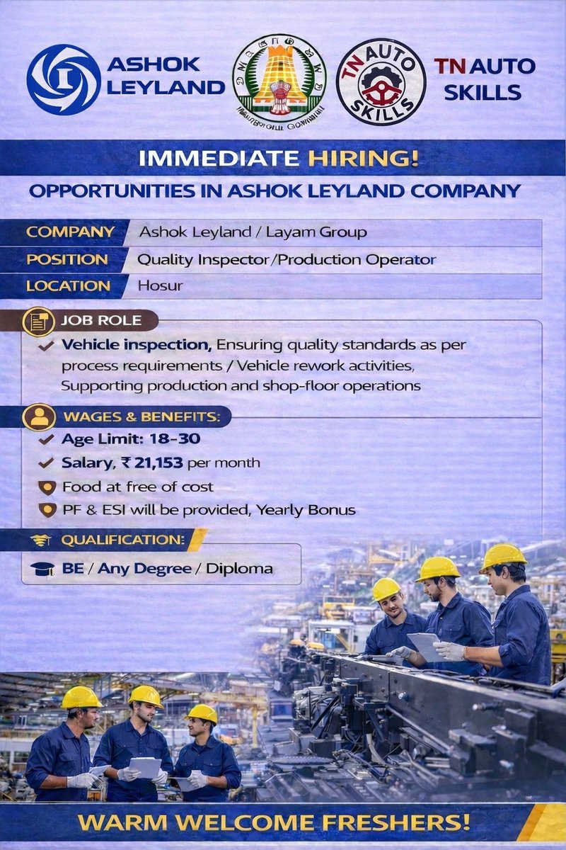 TN Apex Skill Development Centre For Automobile tweet media