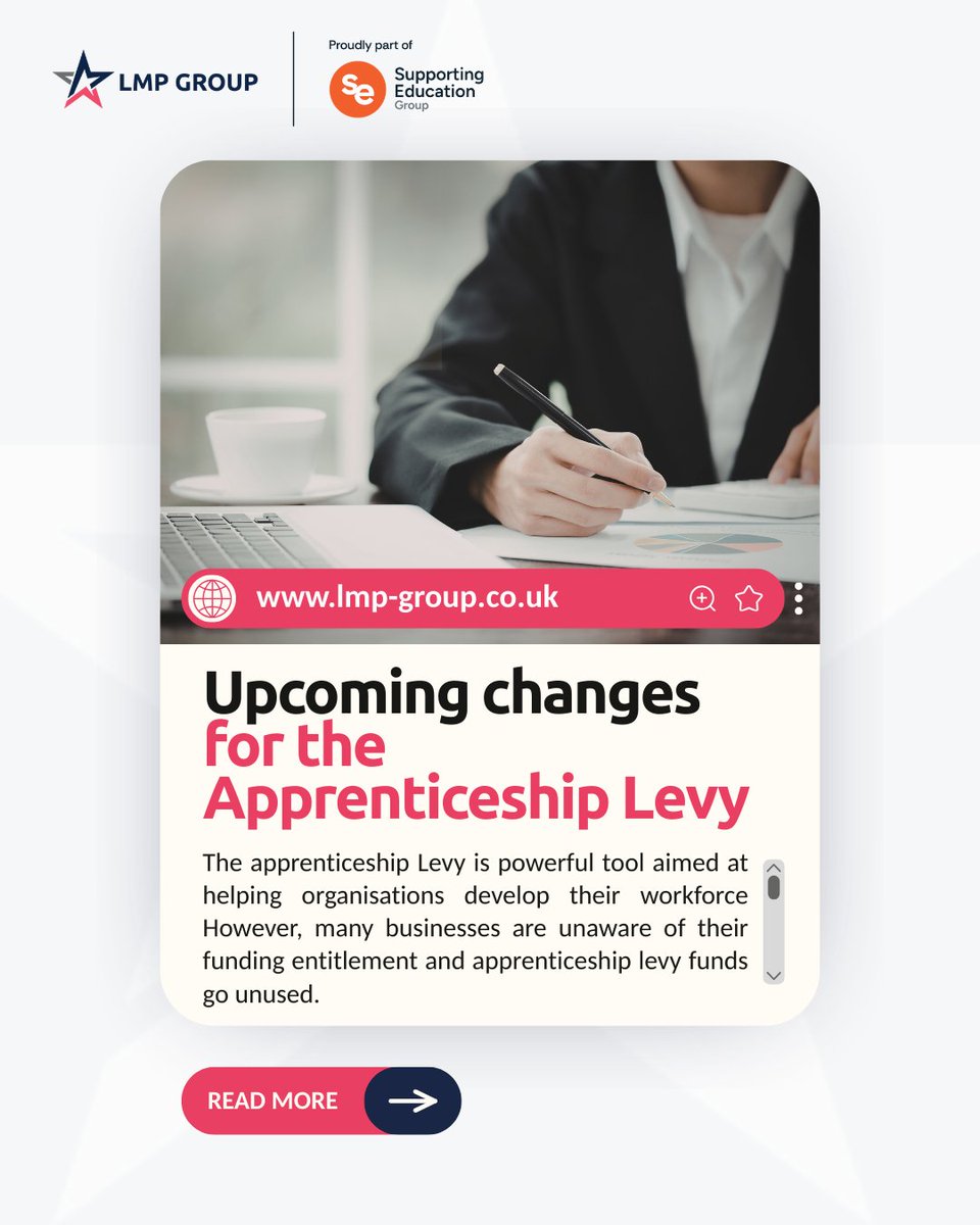 LMPEducation's tweet photo. We are a month away from the adoption of the brand new Growth & Skills levy, replacing the existing Apprenticeship Levy. 

This is due to bring on a number of changes for the current apprenticeship funding system and rules.

To help your organisation get ready for these changes we have created a guide covering key information about the upcoming changes.

Learn more: https://t.co/8htZwMb0ek

#ApprenticeshipLevy #GrowthAndSkillsLevy