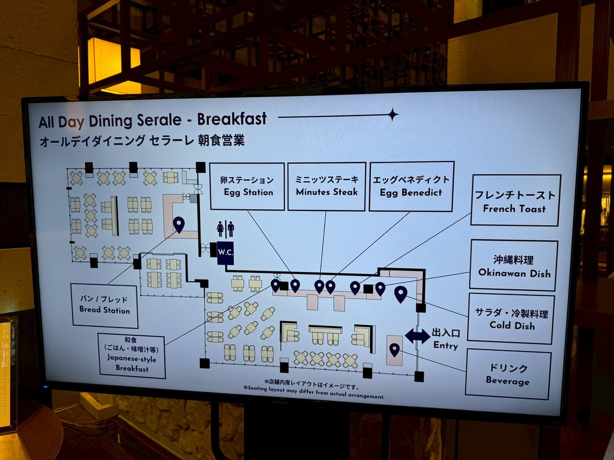 kfam_log's tweet photo. ハイアットリージェンシー瀬良垣の朝食レストラン☀️

・ラウンジアクセス付きの場合は、+¥1,725/人で利用可能
・沖縄料理がたくさん！
・朝からミニステーキを食べられる🥩
・閑散期でも混雑しているので、事前に専用端末で番号確保要

混雑を除けばハイクオリティで種類豊富なビュッフェで最高！ https://t.co/E8VWPLgIbD