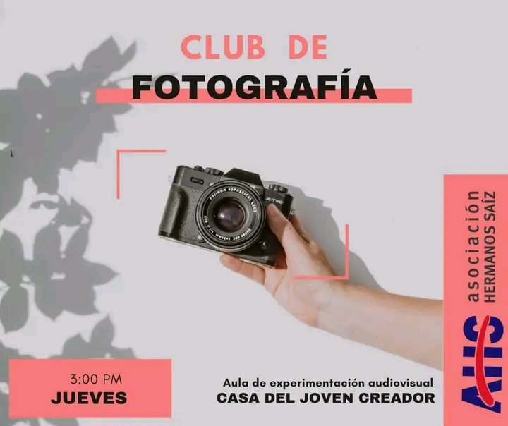 📷 ¿Te gusta la fotografía y no sabes dónde ir para aprender más? 😌 ¡Únete a nuestro club! 😎 Un lugar para colegiar conceptos artísticos y aprender  técnicas fotográficas ¡Todos los jueves en la AHS Guantánamo! 💕

#fotografías  #AHSGuantánamo #ElArteNosUne