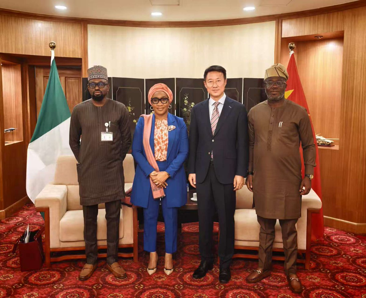 YDunhai's tweet photo. Today, I was glad to meet @DrMashaMariam, Senior Special Assistant to the President on Regional Development Programmes in Nigeria.🤝

As we reflect on the #55thanniversary of 🇨🇳China-🇳🇬Nigeria diplomatic relations this year, it’s clear that our two countries have always respected and treated each other as equals, writing a remarkable chapter of shared development.

This year, during President Xi Jinping's congratulatory message to the 39th AU Summit, he announced that China will grant #zerotariff treatment to 53 African countries with diplomatic ties, effective May 1, 2026. A major step that will bring fresh momentum and new opportunities for Africa’s development.

China looks forward to working with Nigeria to translate this policy into early gains, deepening experience sharing on #regionaldevelopment and advancing our shared vision of modernization.