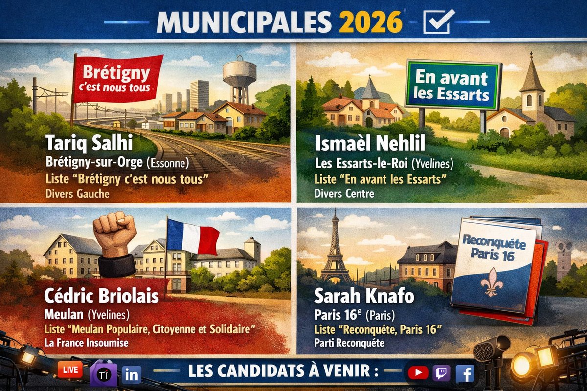 📡🗳️✨Municipales 2026 : Totale Impro 2.0 démarre sa couverture avec six émissions en direct

🔸 Du 26 au 28 février 2026, le média indépendant a lancé sa saison électorale sur dix flux simultanés, avec déjà plusieurs candidats confirmés au planning...

🔗 gsoparisien.news/2026/03/03/mun…
