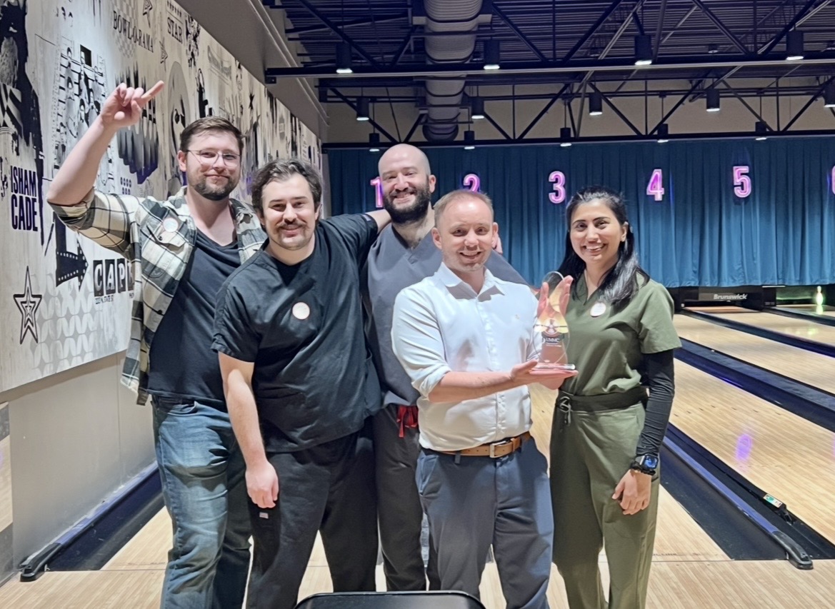 UMMC_RadOncRes's tweet photo. From donuts to lunch, wellness swag from @ummc_wellbeing, and a spirited Residents vs Faculty bowling showdown, we celebrated our incredible residents all week. Through challenges, they lead with resilience and heart. Weโre proud and grateful for all you do. #thankaresidentday https://t.co/UDE8K2mgKs