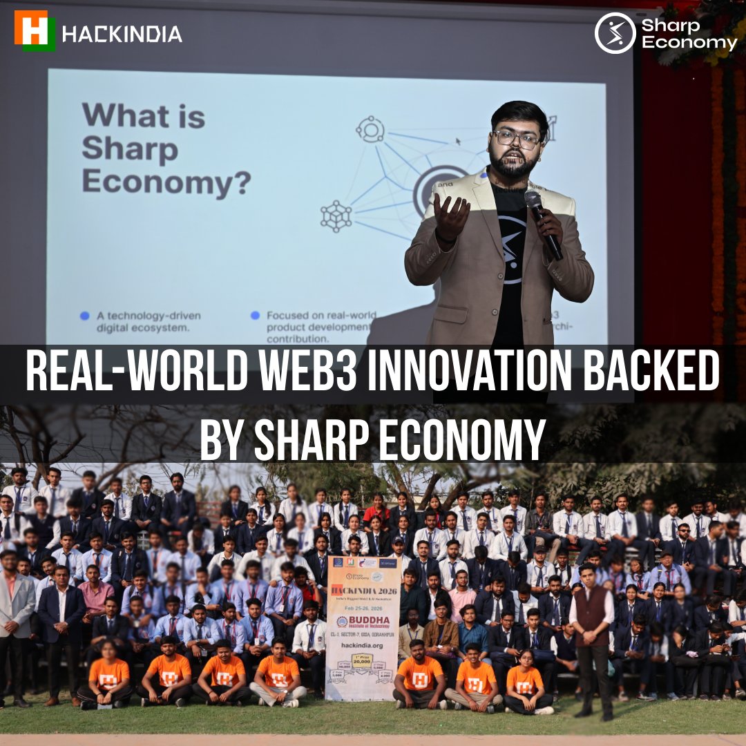 #SharpEconomy is proud to back HackIndia 2026 - Spark 1 at @BIT525 ...