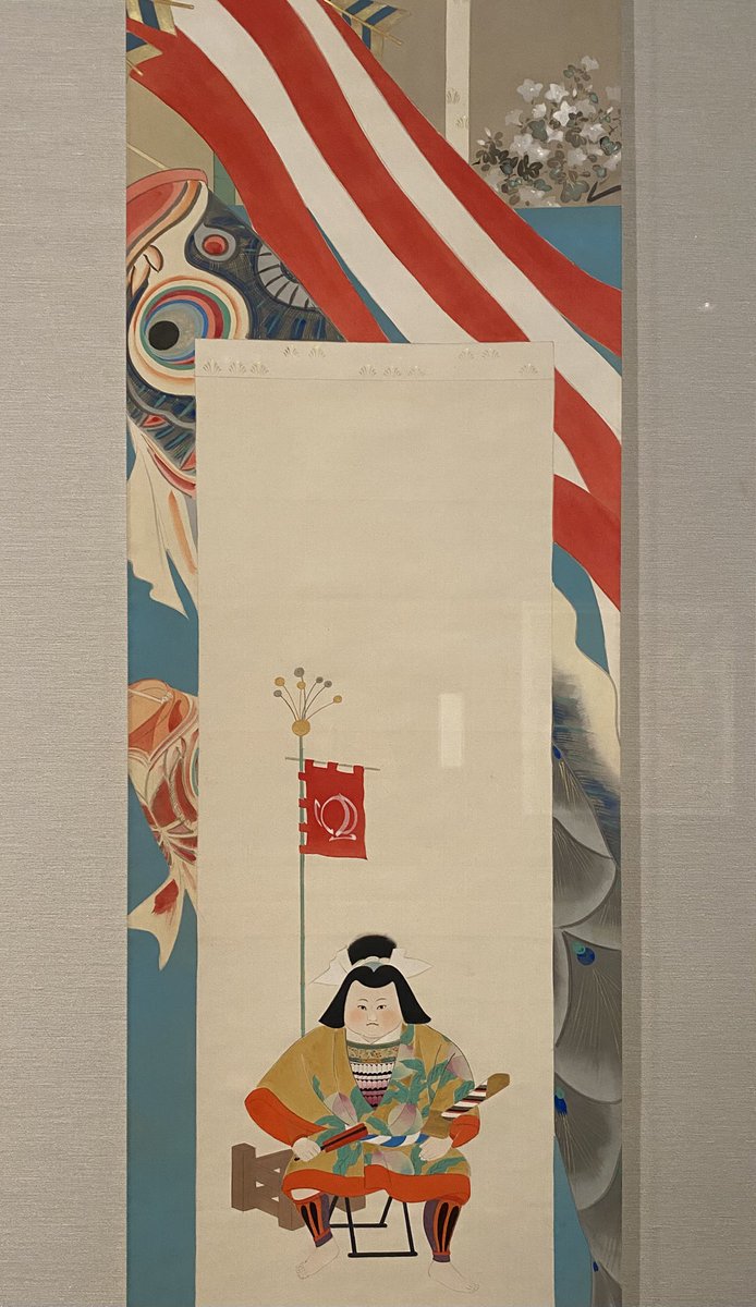 MOMAT #鏑木清方 #桃の節句 「端午の節句」とペアで登場でした。 双方