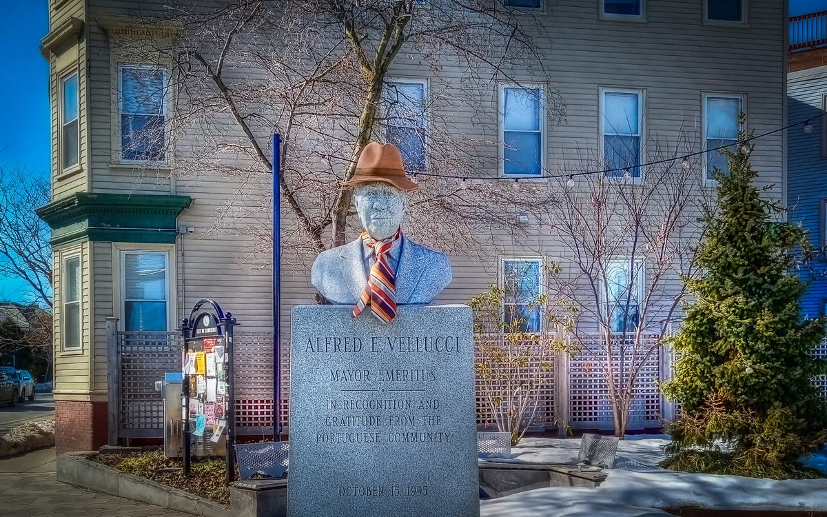 paulsportrait's tweet photo. Alfred gets a hat and a tie! #InmanSquare #CambMA https://t.co/xqjNoEuAjI