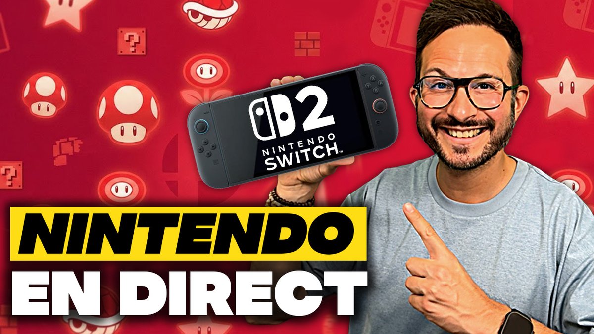 C'est parti pour vivre cette nouvelle conférence Nintendo en Direct avec des annonces Nintendo Switch 2 ❤️ youtube.com/watch?v=8MS_Mk…