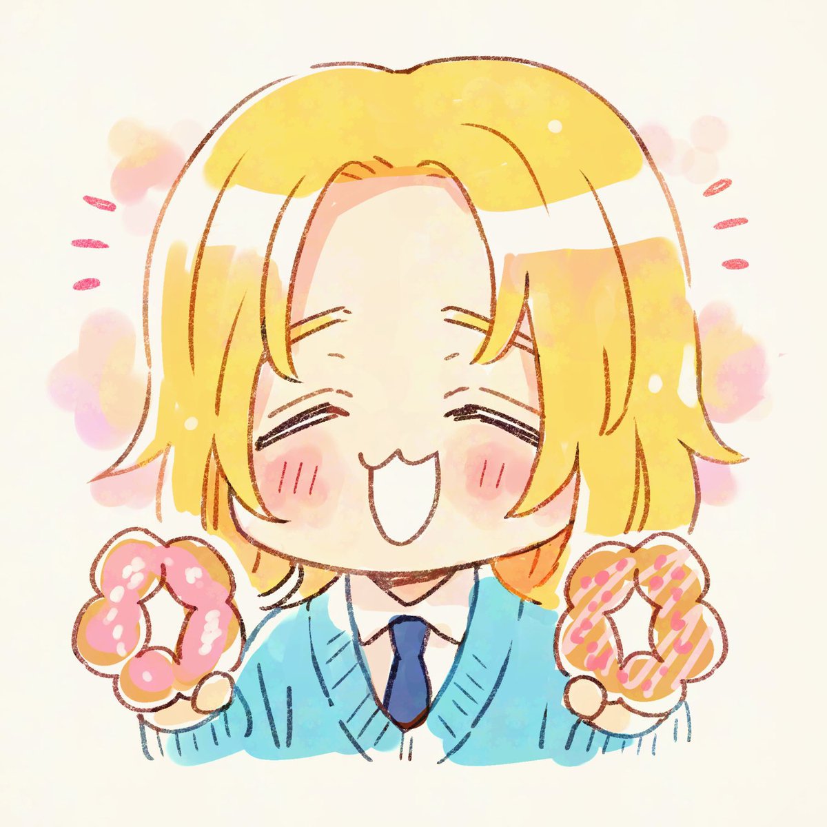 sorano_haruta's tweet photo. 桜スイーツの季節…！🌸🍩✨

#商業BL #タクミンとルイ https://t.co/UvRfbaBlOX