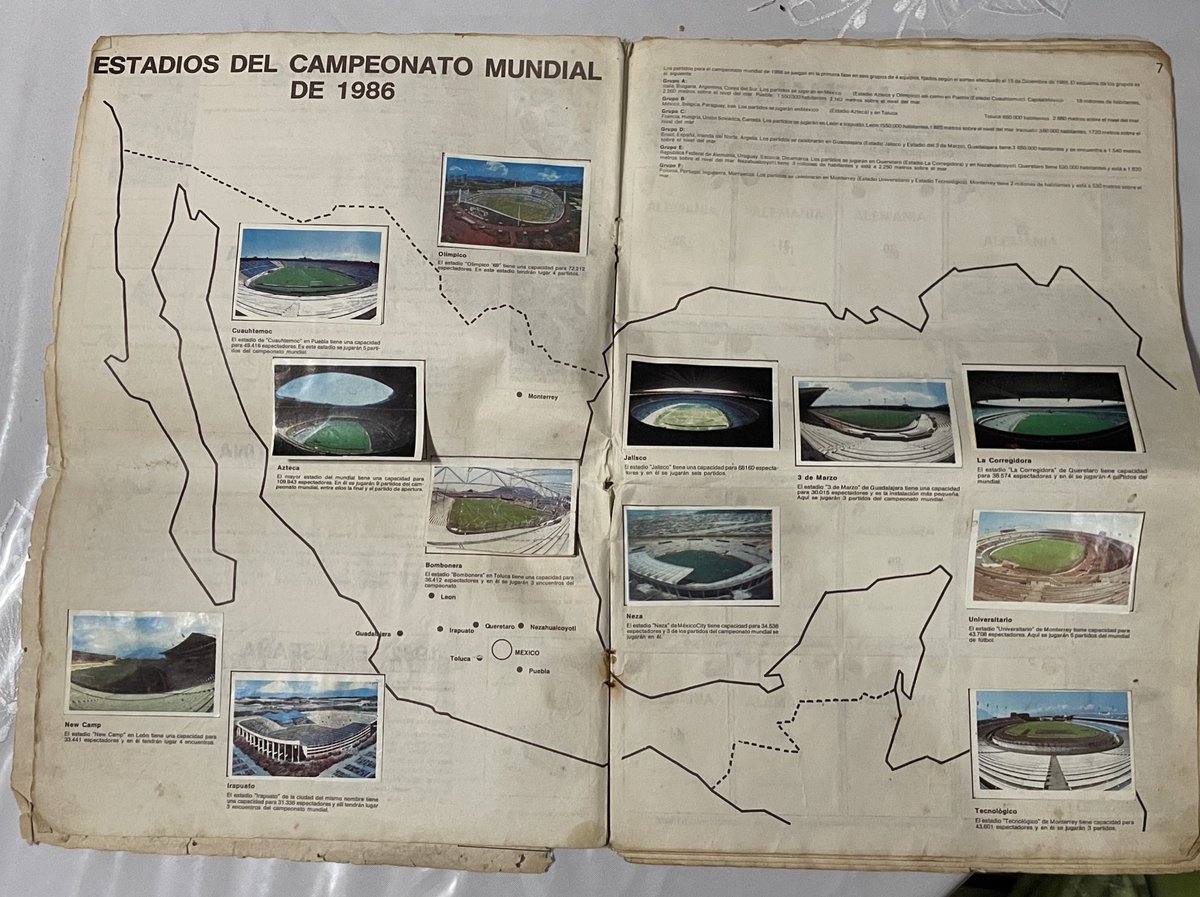 ivettearsan's tweet photo. En cosas del mundial mi tío aún conserva su álbum del 86 

 #KornoDelUniverso https://t.co/Kb7W9eBhIc