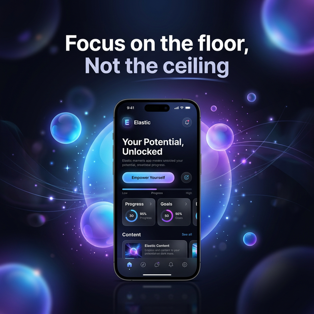 PopusoiIonut's tweet photo. ADHD burnout is real. Stop aiming for the ceiling and start focusing on the floor. 🧱

Elastic helps you protect your baseline, no matter your energy level. 🔋

Built for the brilliant ADHD brain. 🧠✨ #ADHD #Productivity #ElasticApp https://t.co/0gGTxJvQzl
