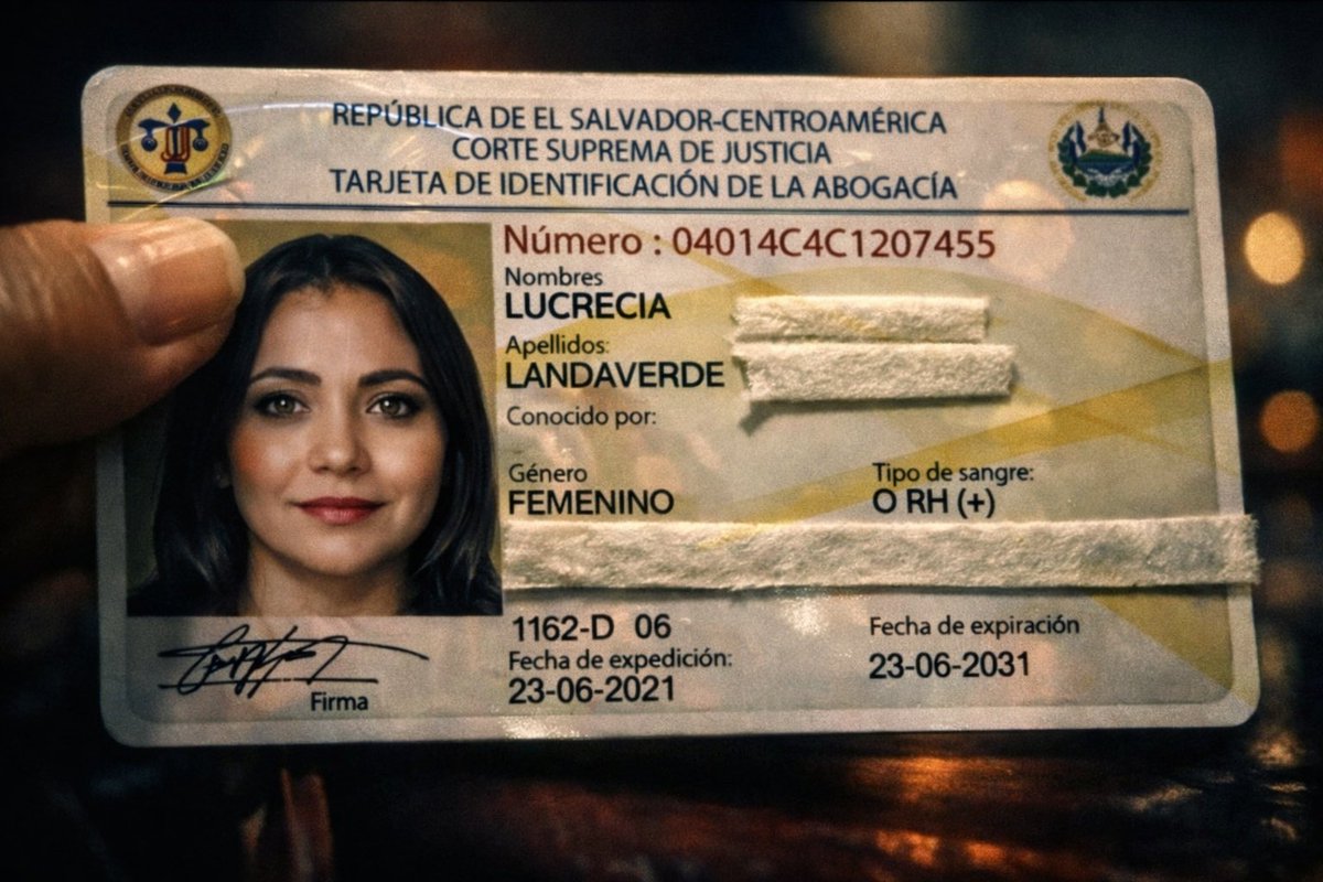 El carnet de ella es falso. 
Ella se llama Ducredsia! No Lucrecia...😂
<a href="/soymalefic/">Maléfica</a> 
<a href="/Zzmora_Milly/">Zzmora Milly</a>
<a href="/medrano8609/">Carlos Medrano</a>
<a href="/ana_mejia1161/">Ruth tobar</a>
<a href="/PayesTony/">T P</a> 
<a href="/ana_mejia1161/">Ruth tobar</a>