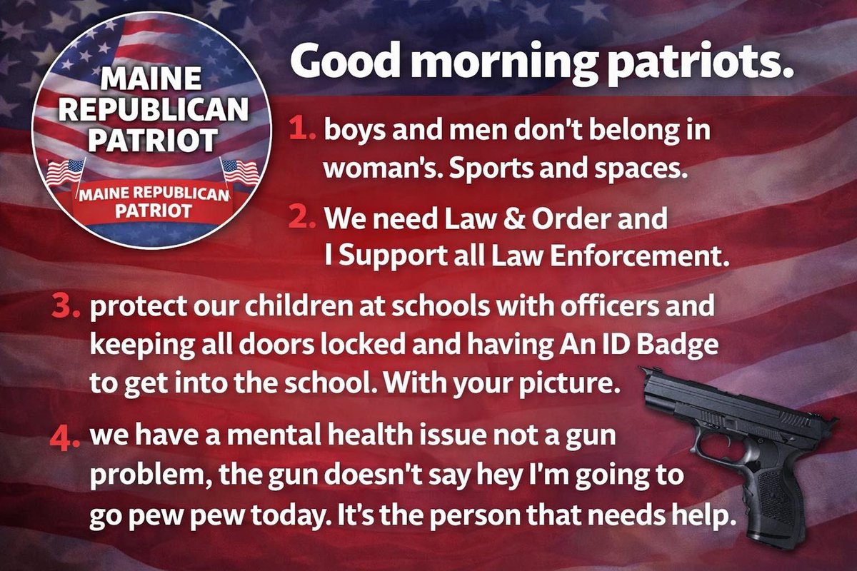 Maine Republican Patriot tweet media