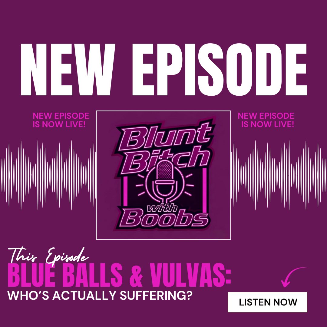 BluntWithBoobs's tweet photo. Blue balls vs. blue vulvas.
Yes, both are real.

So… who’s actually suffering? 👀

New episode live now. Go press play. https://t.co/XBTEfC4GuU