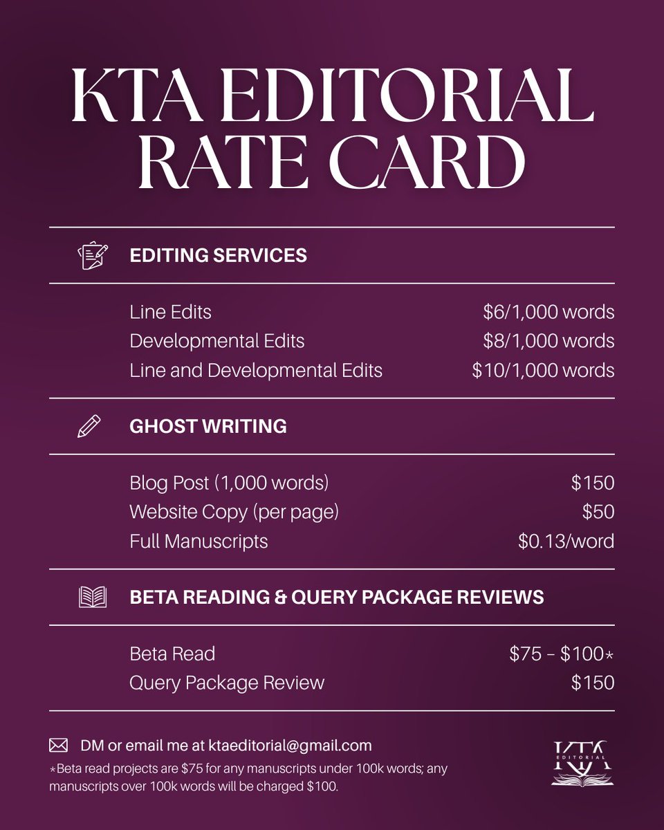 *whispers cautiously* I have open availability for edits in April. 👀