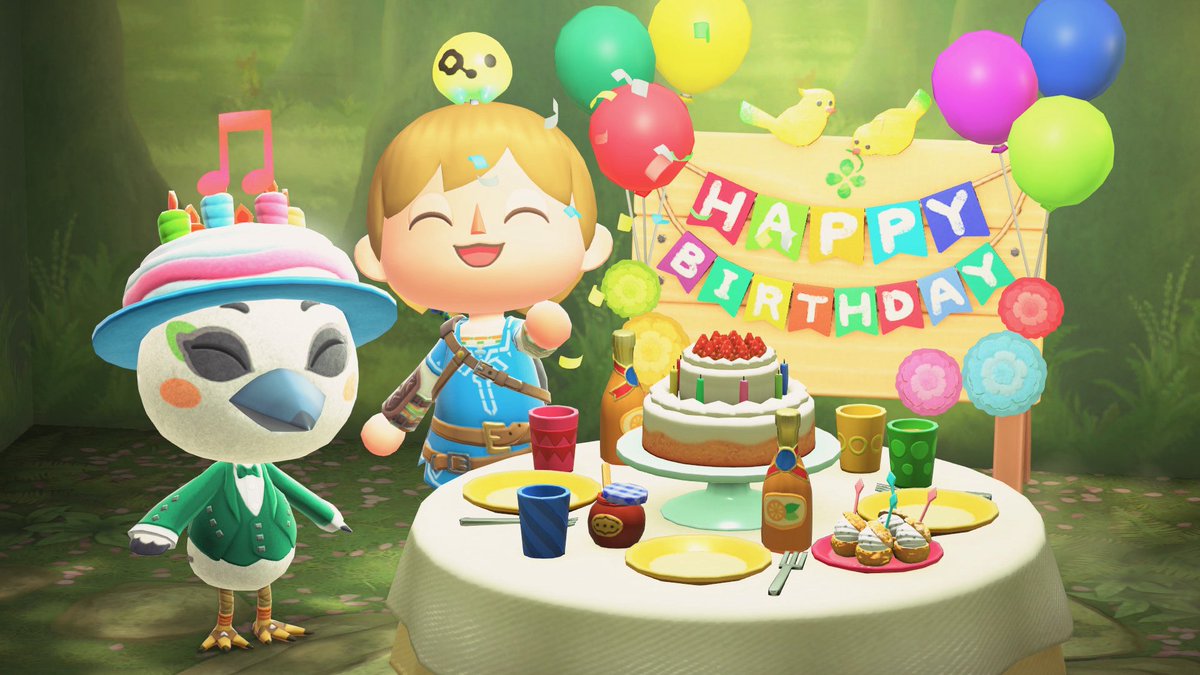 md45631's tweet photo. チューリ誕生日おめでとう！！🎊
チューリお祝いできるあつ森最高で感激です！！
チューリにハートのうつわをプレゼントしてから脳筋コンビとお祝いスクショいっぱいして良い思い出沢山増えました！🪶⚔️🦌
今日チューリお祝い出来て本当によかったです🪶 https://t.co/NoH6K094w9