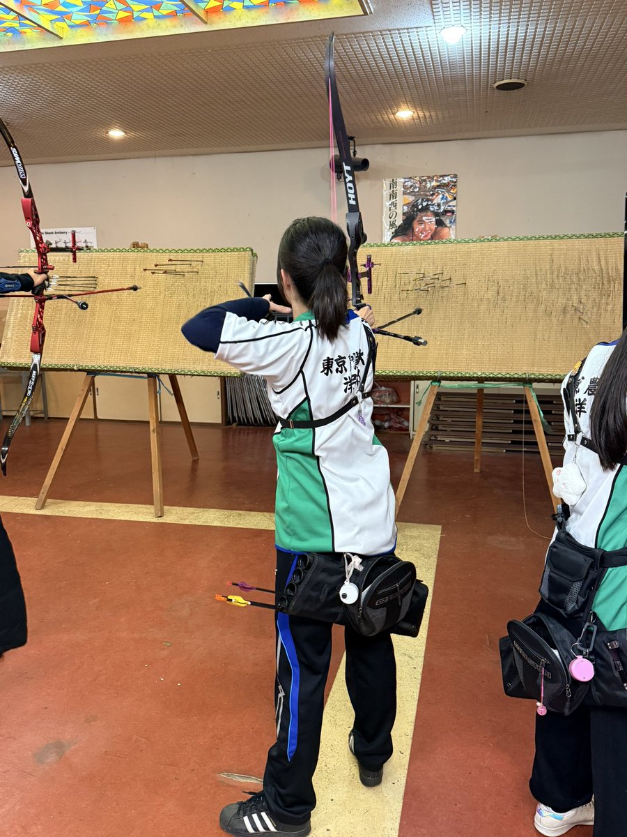 nodaiarchery's tweet photo. こんにちは！農大洋弓部です🏹
本日は春合宿1日目です🙌
あいにくの雨でしたが多くの部員が近射をして各々の課題に向き合っていました✨
明日からの本格的な練習も頑張ります🔥 https://t.co/36mwm0JHpM