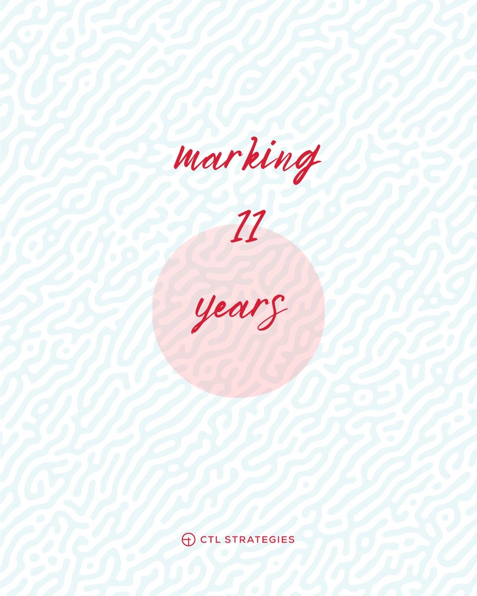 ctlstrategies's tweet photo. 11 years and counting.

Grateful for the trust of our clients, the dedication of our team, past and present, and the strength of our partnerships.

Committed to integrity, precision, and setting higher benchmarks. The work continues. https://t.co/T03Rg8oNu1