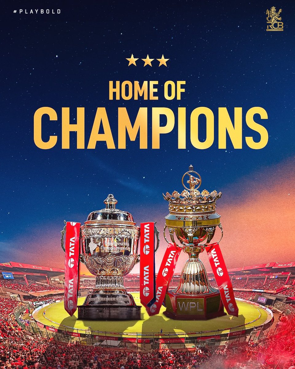 Manmanthan123's tweet photo. 𝗪𝗲’𝗿𝗲 𝗰𝗼𝗺𝗶𝗻𝗴 𝗵𝗼𝗺𝗲. 🏟️❤️🥹

5️⃣ home games at the Chinnaswamy. ❤️‍🔥
2️⃣ in Raipur. 😎

Bengaluru, get ready. The champions return to entertain you! 👑🔥

#PlayBold #ನಮ್ಮRCB @RCBTweets @RcbianOfficial  #Israel https://t.co/80prYUKnKE