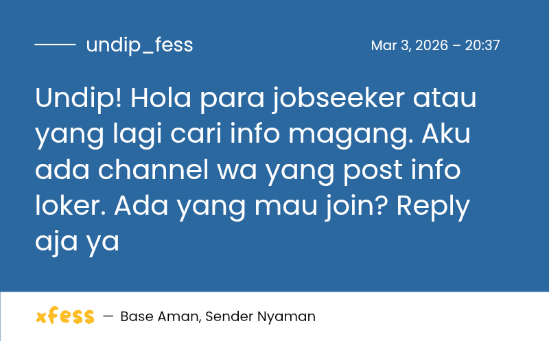 UNDIP MENFESS tweet media