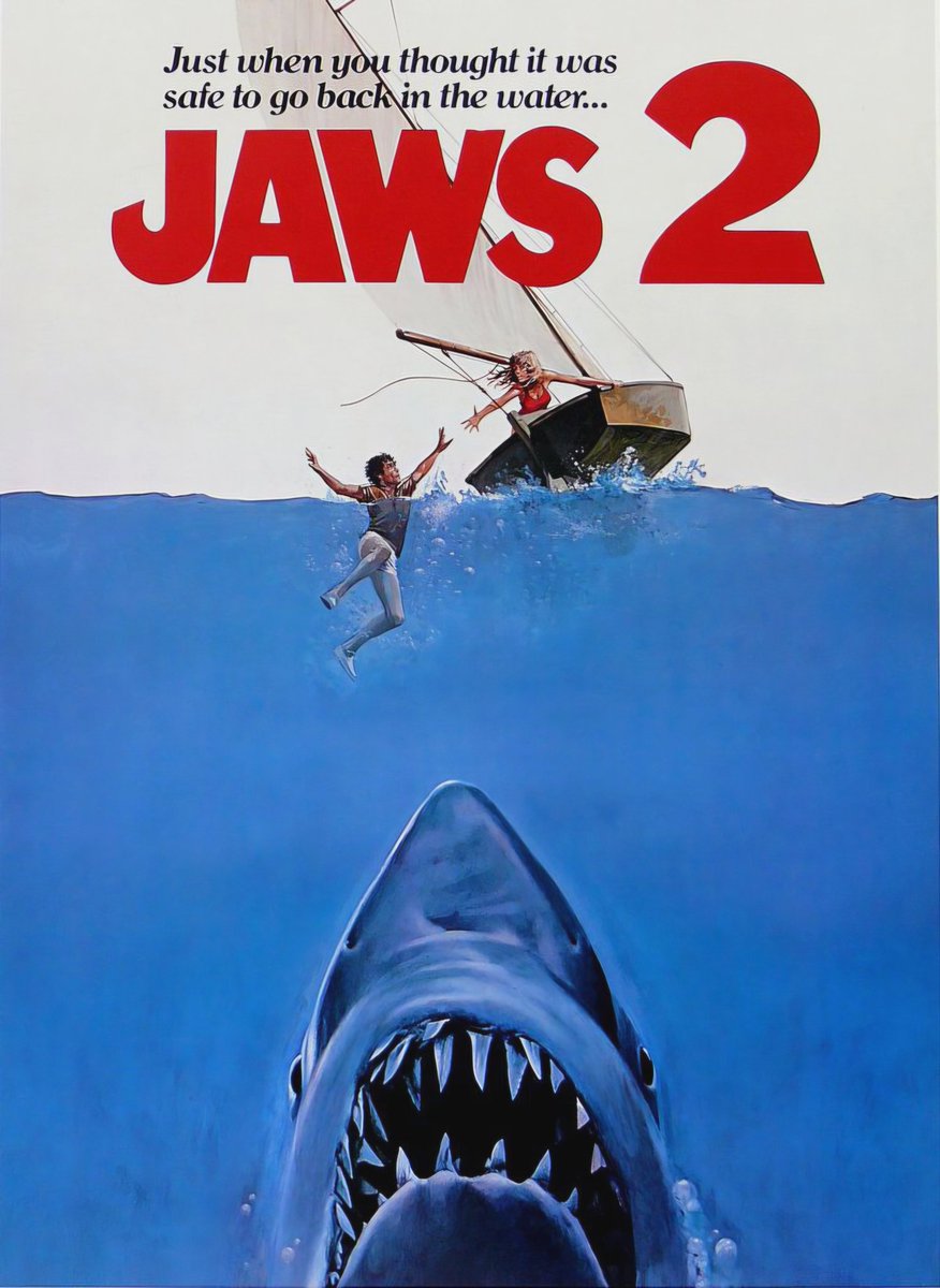 britmedia2000's tweet photo. Jaws 2
(1978)
Police chief Brody must protect the citizens of Amity after a second shark begins terrorizing the waters of Amity Island
REF: PHX/JAWS2/POSTERART/013
#Jaws2 #PosterArt https://t.co/RyuTt3kqfs