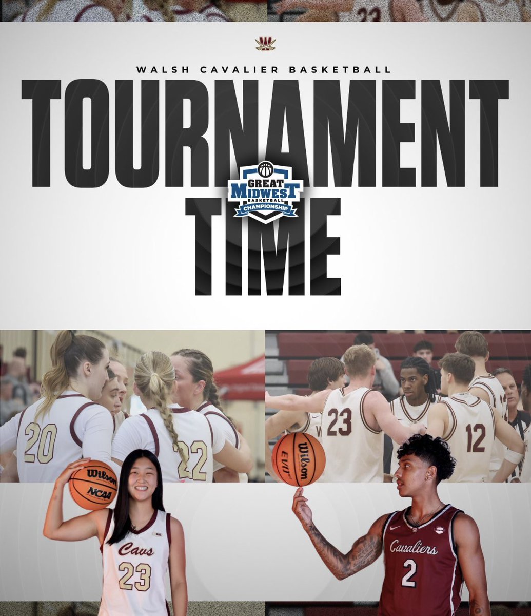 WalshCavaliers's tweet photo. wake up, it is TOURNAMENT TIME! 
Walsh Men and Women host Hillsdale in the G-MAC Quarterfinals tonight! 🏀⚔️🏀
Women @ 5:30pm
Men @ 7:30pm

🎟️ link below! no cash sales! 

https://t.co/H47V6pOjAD

#SwordsUp https://t.co/3TIcyIGA60