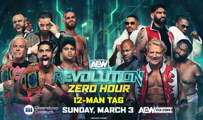 wrestle_hist's tweet photo. 3/3/2024 

The Bang Bang Scissor Gang defeated Private Party, Satnam Singh, Jeff Jarrett, Jay Lethal, &amp; Willie Mack at Revolution from the Greensboro Coliseum in Greensboro, North Carolina.  

#AEW #Revolution #TheBangBangScissorGang #JayWhte #TheGunns #AustinGunn #ColtenGunn https://t.co/oV7I2dSRPg