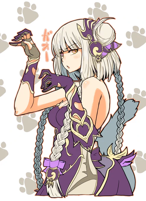 再掲パズドラファンアートシリーズ 超転生ハクさん、ちょーてんせい可愛い! 私が描くと年齢高めになるのに当時悩んでいました・・今描けばもう少しちゃんとなるかな? #パズドラファンアート