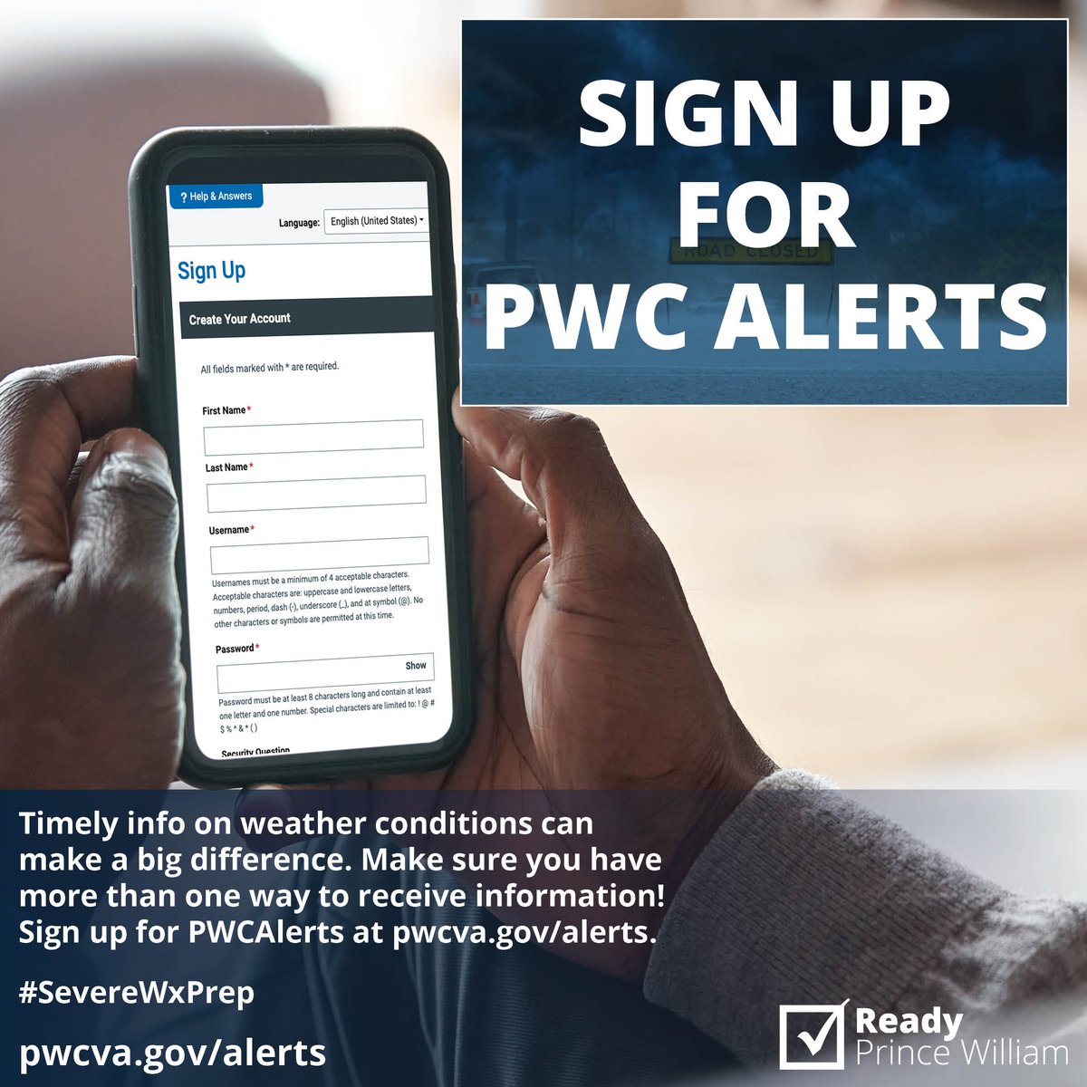 Prince William County Emergency Management tweet media