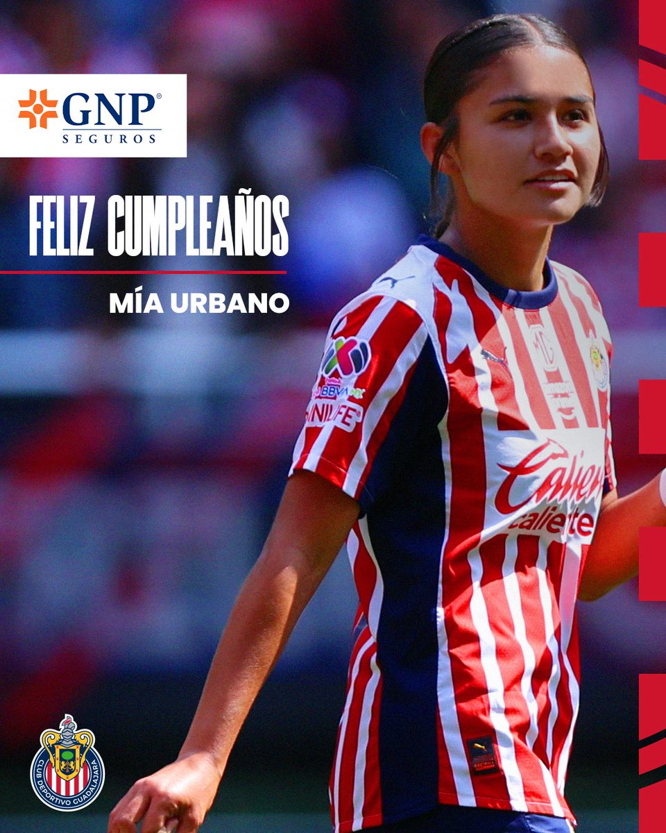 ¡FELIZ CUMPLE, MÍA! 🤩

🥳 Que sea el primero de muchos portando el jersey del Guadalajara 🫶🏻 

¡Disfruta tu día! ✨

<a href="/GNPSeguros/">GNP Seguros</a> | #VivirEsIncreíble