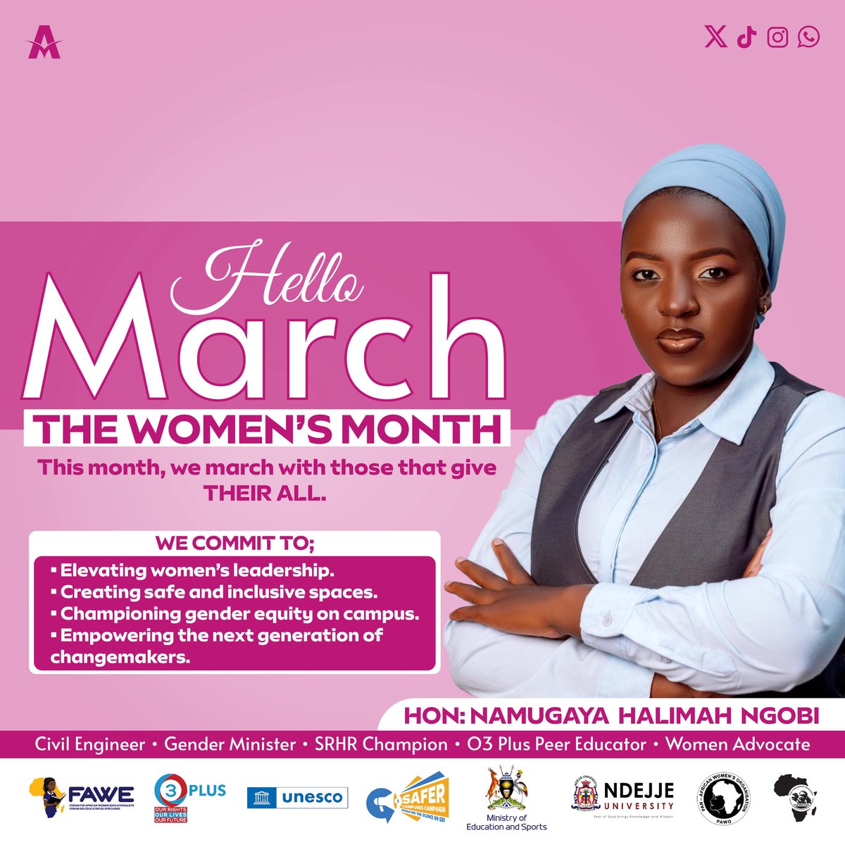 halimah_cruz2's tweet photo. March is here and so is Women’s Month 💜
We honor the resilience,brilliance,and courage of women who shape our campuses, communities, and country every single day.
This season is about action
• Safer environments for every girl
• Investing in young females
We move with purpose. https://t.co/nJwlojyQ4I