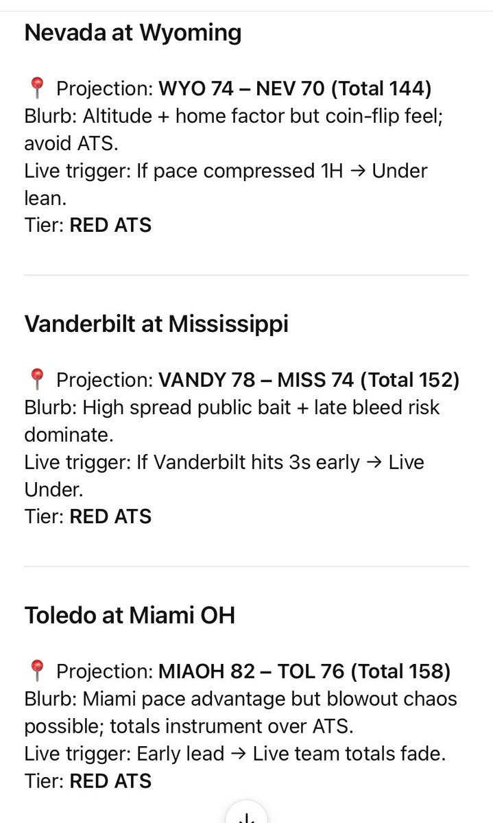 AstrapiV's tweet photo. 🔮🏀#cbb Tuesday:

OU 80 - Mizzou 74
VT 75 - BC 63

DAY 74 - RIC 70
VCU 79 - GMU 72
MIAOH 82 - TOL 76

WYO 74 - NEV 70
VANDY 78 - MISS 74
ILL 78 - ORE 71

TTU 79 - TCU 65
AUB 82 - LSU 75 https://t.co/n06PK2BA1R