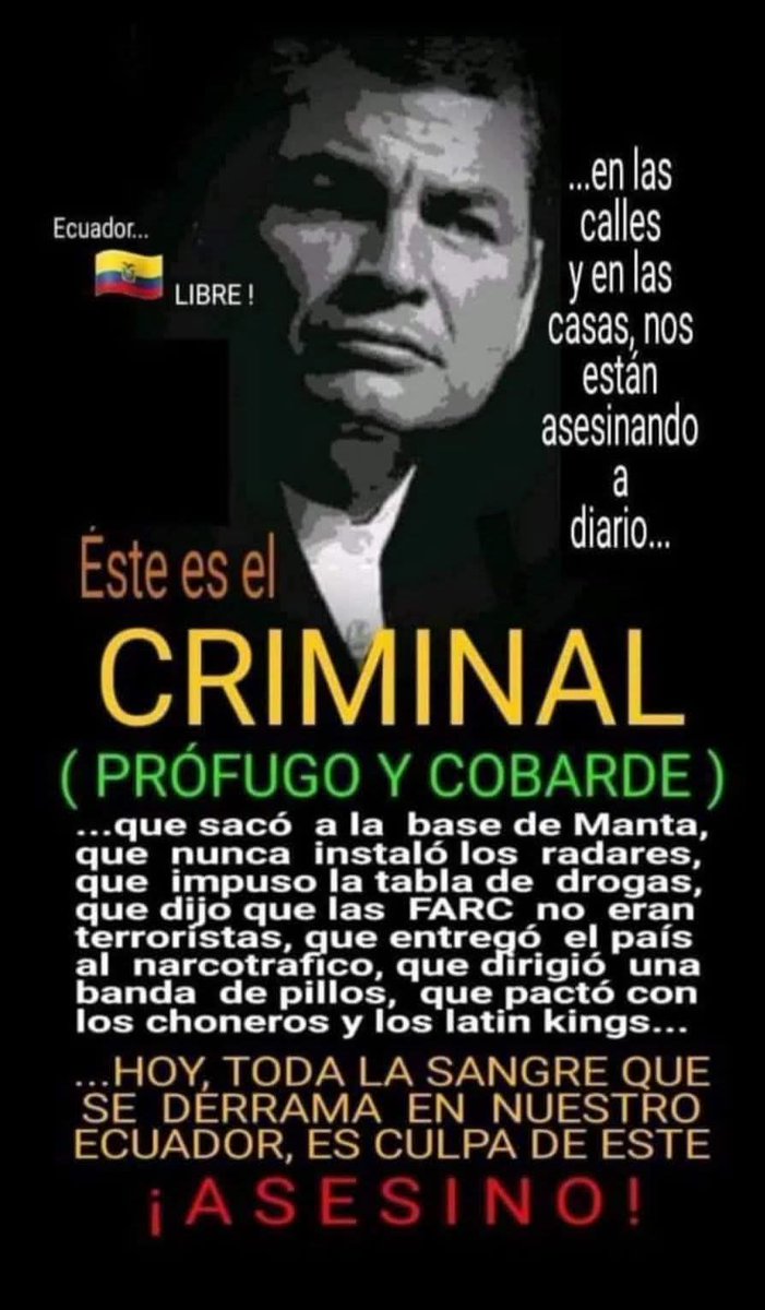 ¡Prohibido olvidar! Tenemos memoria de todas las cagadas que le has hecho al país y a su gente.
Ya todos tus panas están cayendo.
¡Todo es cuestión de tiempo!