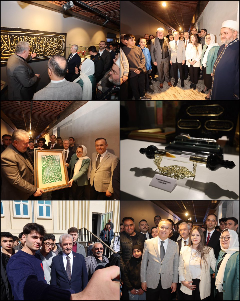 Valimiz Sn. <a href="/kemalcebervali/">Kemal Çeber</a> ve Büyükşehir Belediye Başkanımız <a href="/FatmaSahin/">Fatma Şahin</a> ile birlikte Büyükşehir Belediyemizin ev sahipliğinde Kahraman Emmioğlu Kültür Sanat Merkezi’nde düzenlenen Mukaddes Emanetler Sergisinin açılış programına katıldı.

Alemlere rahmet olarak gönderilen