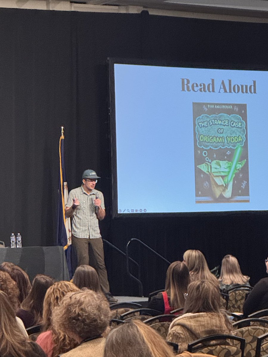 It doesn’t get better than <a href="/colbysharp/">Colby Sharp</a>! Listening to him speak brings me SO. MUCH. JOY! <a href="/VSLAToday/">Virginia State Literacy Association</a> #fangirl