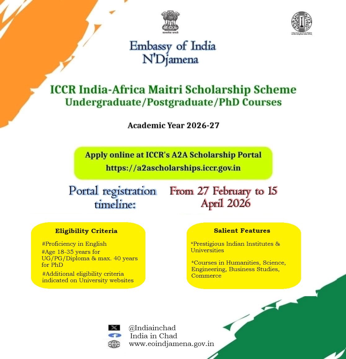 Embassy of India N'Djamena tweet media