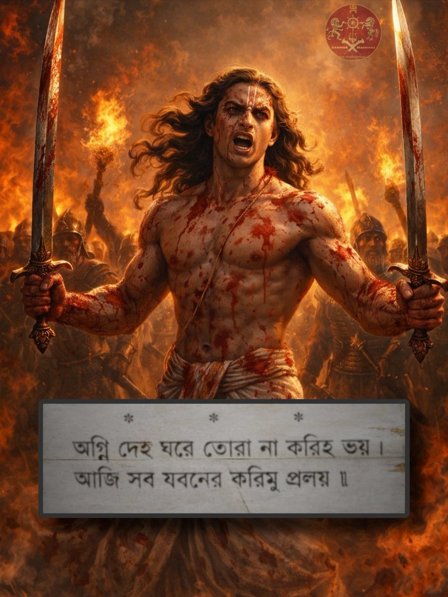 রক্তদোল পূর্ণিমা রজনী রুদ্রজ্যোতি ভাসে,
অঙ্গারক দশা জাগে গৌড়ভূমি আকাশে।

দিগন্ত রক্তিম হৈল ক্রোধানলে দীপ্ত,
ধরণী কম্পে আজি ভাগ্যলেখা লিপ্ত।

ফণি উত্তোলি শির, পথ দহে বিষশ্বাসে,
অধর্ম-নাগিনী সব বিষবাণী হাসে।

হে বীর, আকর্ষিয়া দৃঢ় কর দন্তপাট,
ছিন্ন কর বিষফণ, কর দুষ্টঘাট।