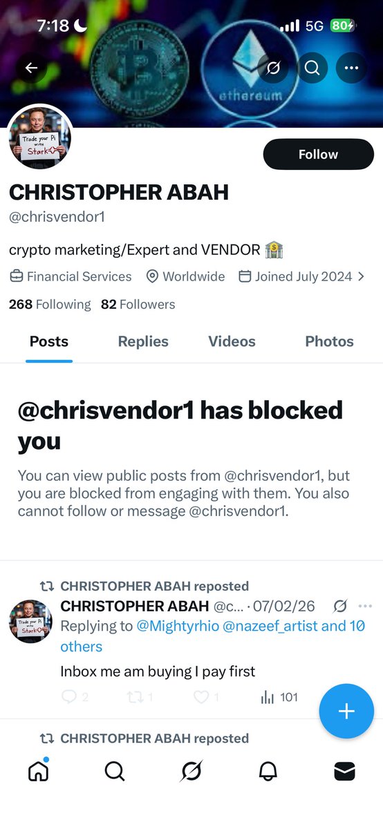 pratttmmm's tweet photo. Another scammer, this shit happend and I told him I’m sending him back his fake Usdt yet he blocked me😂😂😂#PiNetwork #pinetwork2025 #picoin @chrisvendor1 https://t.co/ioebmjnxqF