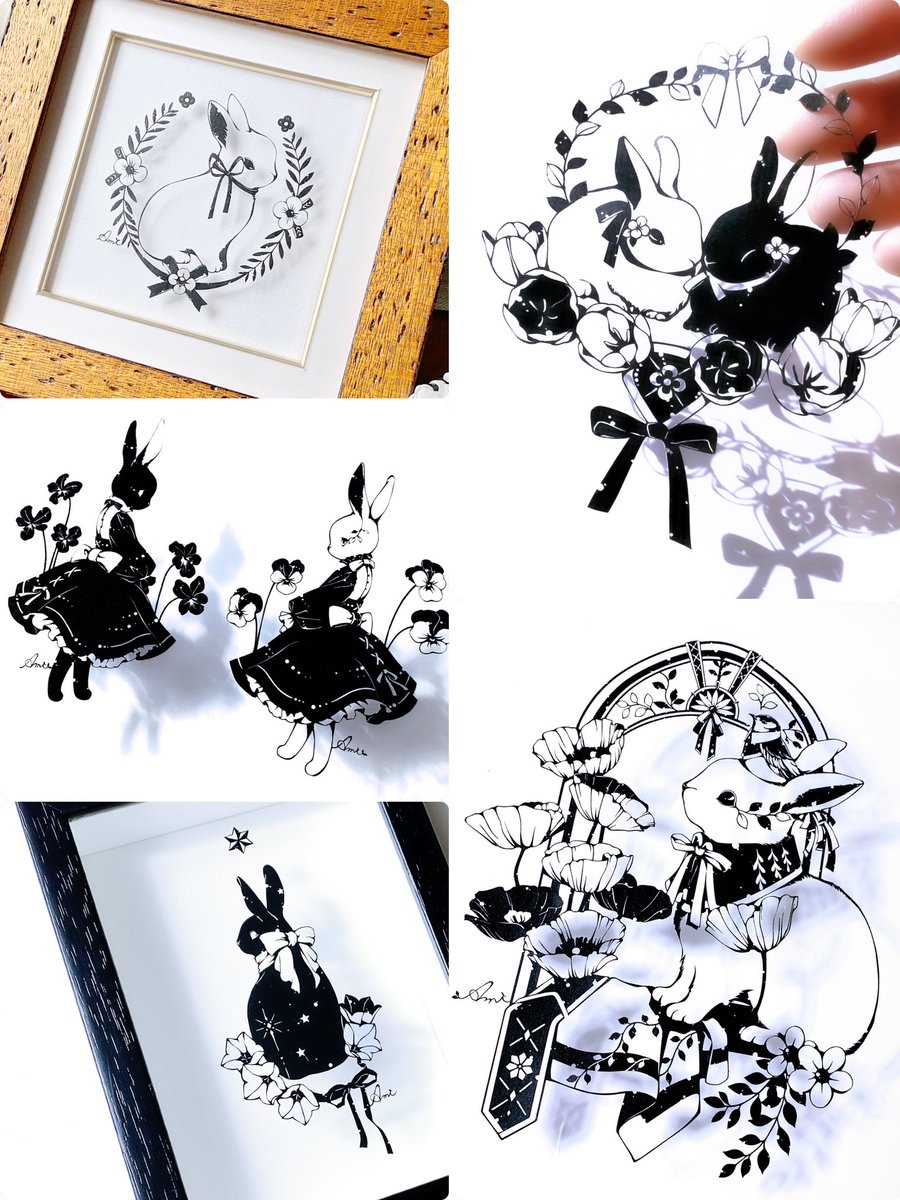 切り絵作家 Ami*個展3/11(愛知) (@kuro_wan00) / Posts / X