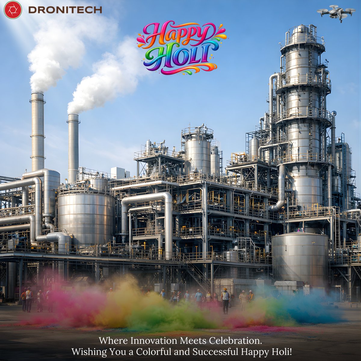 Droni_Tech's tweet photo. Where innovation meets celebration 🌈🚀
This Holi, may your projects shine brighter, your goals soar higher, and your success multiply in every color.
Wishing you a vibrant and successful Happy Holi from Dronitech!

#Dronitech #holi #festivalofcolors #trending https://t.co/9AqFwlC3Yy