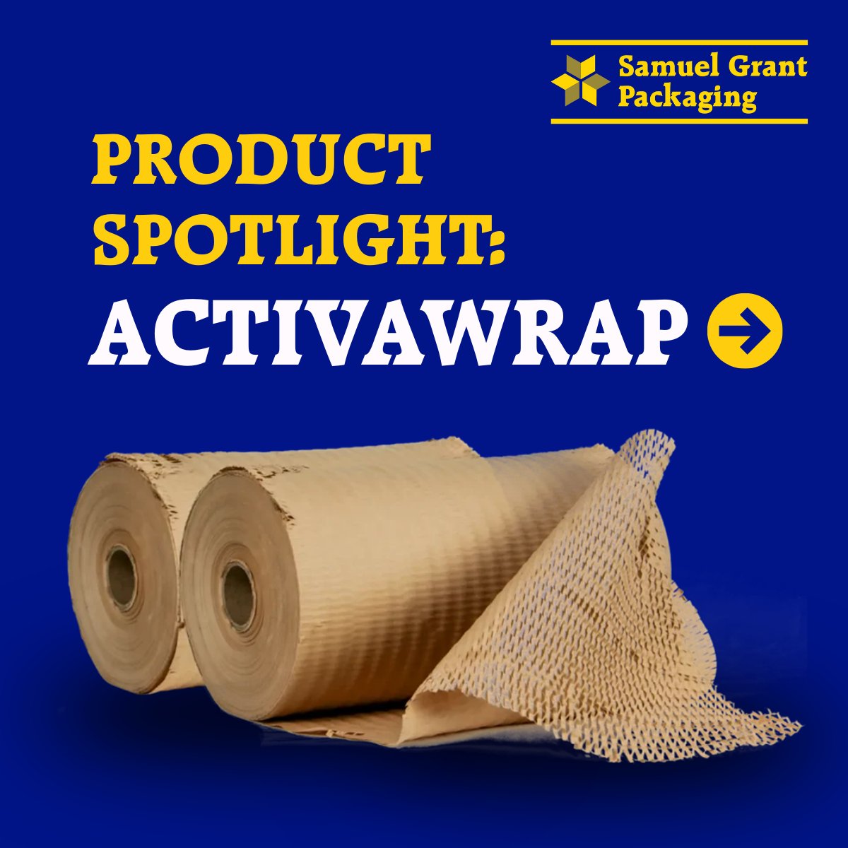 grantspackaging's tweet photo. ♻️Product Spotlight: ActivaWrap♻️
 
The perfect alternative for eco-conscious brands seeking plastic-free protective packaging.
 
Discover more about Activawrap here➡️: https://t.co/BOCX6VUdGR https://t.co/43Ta9uTRfa