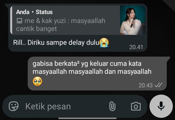 selama acara ga berhenti² ngucap “Masyaallah cantik banget” <a href="/_zeeasadel/">Zee Asadel</a> 
#Zeemoversary7 #zeeasadel