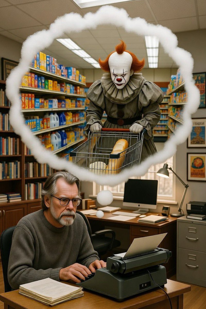 UnderKnownInfo's tweet photo. UnderKnown Fact:

Legendary horror writer Stphen King leverages the “What if?” engine to build his stories. 

King has said the root of almost every story is seeing one thing…then another…and asking “What if?” He combines ordinary elements in unexpected ways until something sparks. This simple question is the backbone of his creative process and the origin point for many of his most famous tales.  

He often starts with something mundane… a town, a family, a job… and slowly bends it toward the uncanny. His stories frequently begin in ordinary settings before the horror creeps in, a technique highlighted in analyses of his storytelling approach.

For King, horror is a way to examine the human condition. He uses monsters, supernatural forces, and extreme situations to explore themes like innocence, evil, fear, and resilience. Horror becomes a lens for understanding people, not just scaring them.