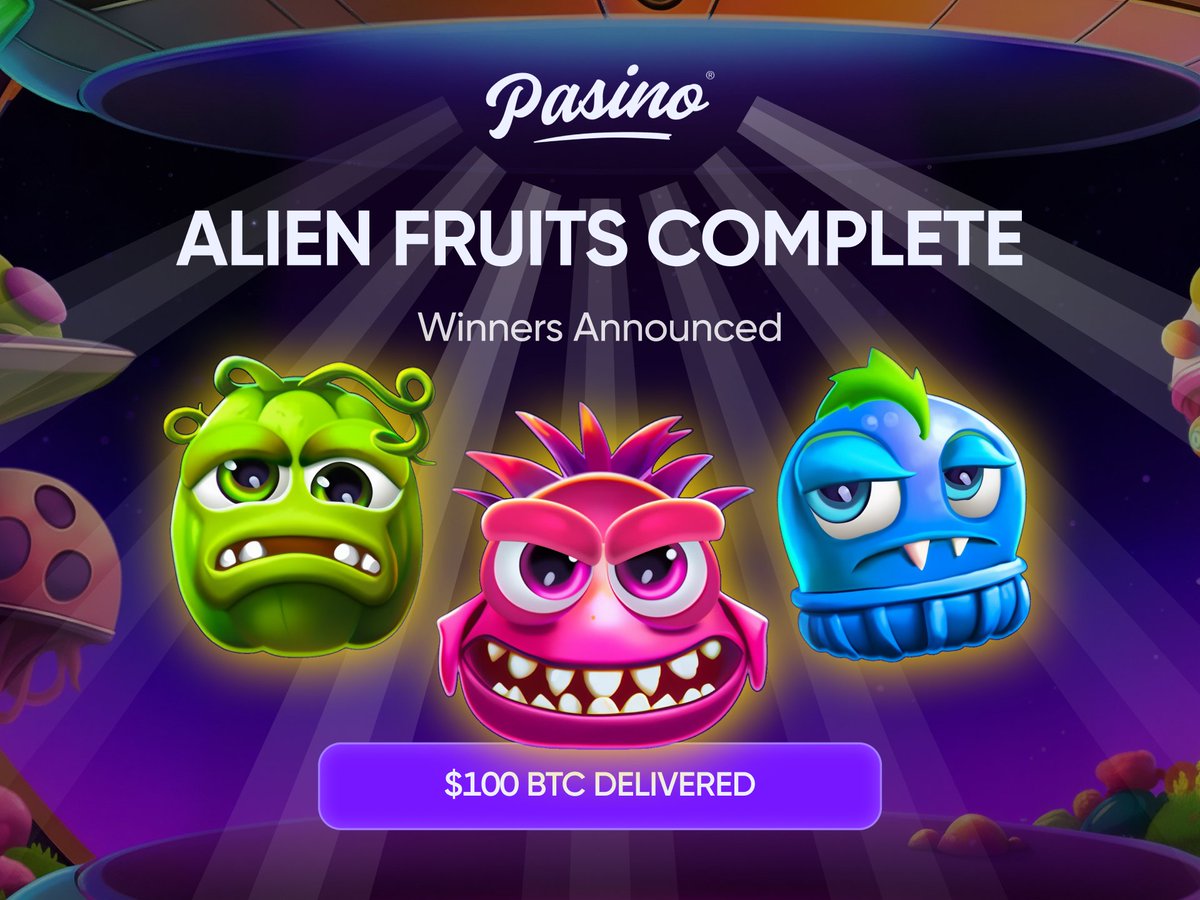 🏆👽 ALIEN FRUITS - WINNERS ANNOUNCEMENT 👽🏆

The portal is closed.
The reels have stopped.
The cosmic run is complete.

Our $100 BTC Alien Fruits Giveaway has officially wrapped up 🚀

🏆 Winners:
<a href="/NaniSupria10425/">Nani Supriadi</a>
<a href="/Hoki_13/">Green13</a>
<a href="/Sianidamir/">Sianida Mir</a>
<a href="/Melomu21/">Melo</a>
<a href="/mrmedzz/">DrmedZ</a>
<a href="/NilkanthVoyf/">​Nilkanth</a>