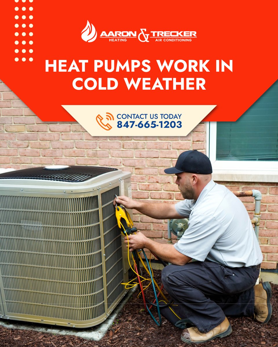 AaronTrecker's tweet image. Modern heat pumps are engineered to perform efficiently in colder climates like northern Illinois. They provide both heating and cooling, making them a versatile year-round comfort solution.

aaronandtrecker.com

#HeatPumpSystems #EnergyEfficientHome #HVACTechnology