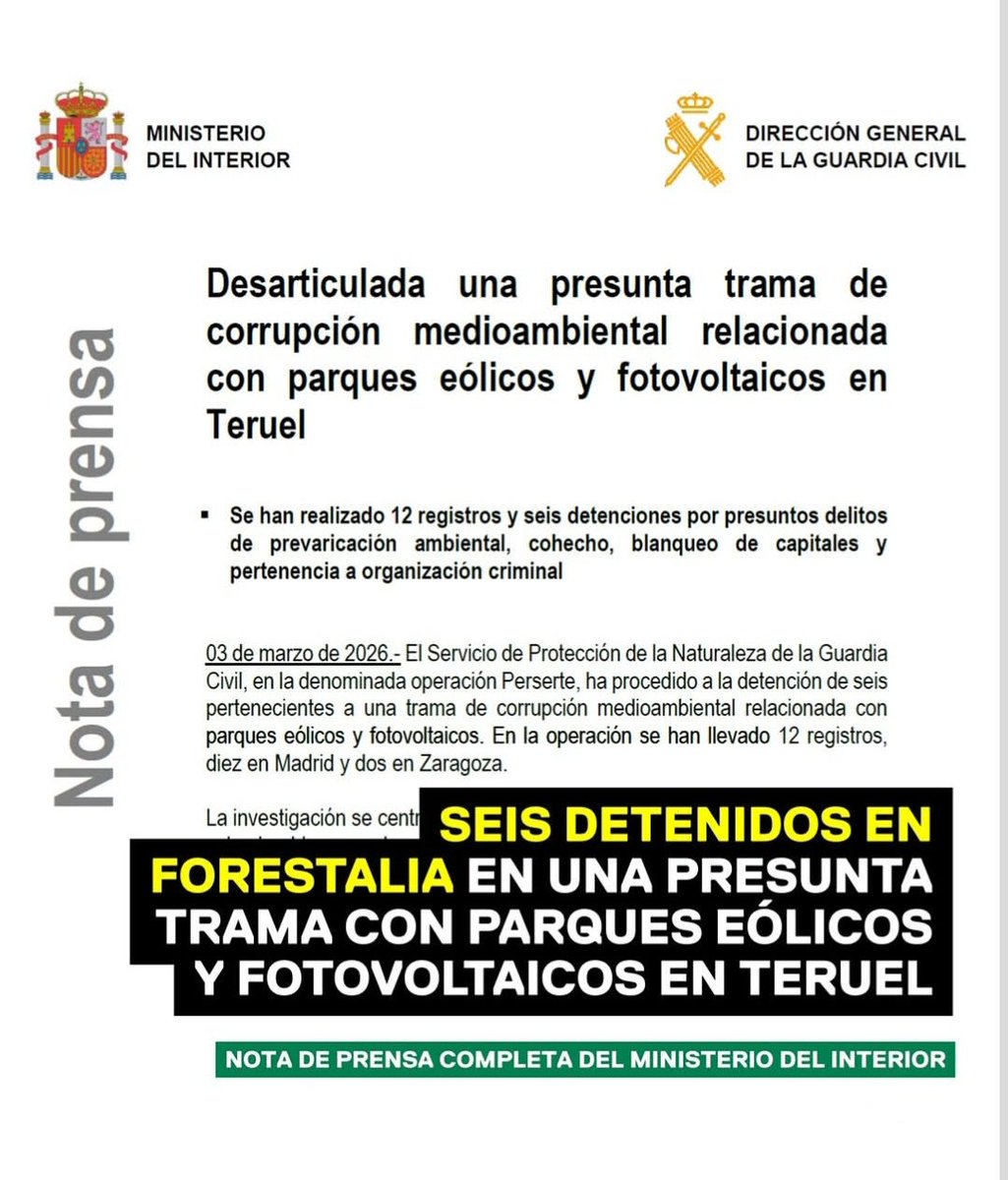 AragonExiste_'s tweet photo. Como dice el refranero: "A todo cerdo le llega su San Martín".

Destrozar el territorio de Aragón saltándose todas las normas medioambientales no puede salir impune. https://t.co/VJqyTadTvk